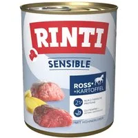 Rinti Sensible mit Ross + Kartoffel 800 g - 6 Stück, für: Hund