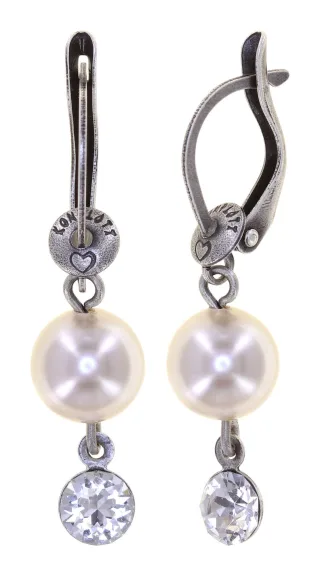 konplott - Ohrringe - Pearl Shadow beige/grau