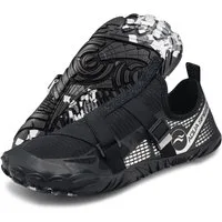 Aqua Speed Stylische LACERTO Gr. 42 – Schwarz/Silber + Handtuch Wasserschuh (Aqua Schuhe für Damen – sicher, leicht & einfach zu tragen) Rutschhemmend & formstabil – Auch bei häufiger Nutzung top
