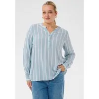 KAFFE Curve Langarmbluse Bluse langarm KCsida Große Größen