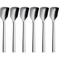WMF Eislöffel Nuova (6 Stück), 6-tlg., 14 cm, Cromargan Edelstahl rostfrei 18/10, Geschenkverpackung