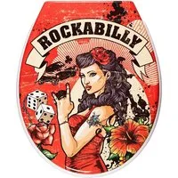 ADOB WC-Sitz Rockabilly, Absenkautomatik, zur Reinigung abnehmbar