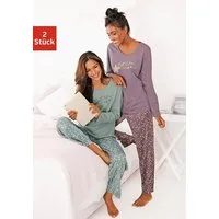 Vivance Dreams by Lascana Pyjama (Packung, 4 tlg., 2 Stück) mit Sternenprint