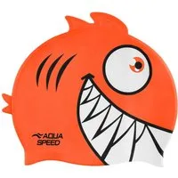 Aqua Speed Badekappe Silikon-Badekopfhaube Bequeme Passform & lustige 3D-Flossen (Spaßiges Design für Kinder – motiviert zum Schwimmen & Planschen), Flexibel & widerstandsfähig – perfekt für Schwimmkurse & Freizeit