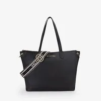 VALENTINO BAGS Shopper DEA RE, Damen Umhängetasche, Handtasche mit goldfarbenem Logoschriftzug