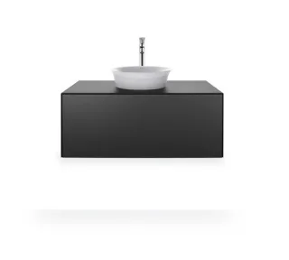 Duravit White Tulip Konsolenwaschtischunterbau wandhängend Graphit Seidenmatt 1000x550x408 mm - WT49 WT497605858