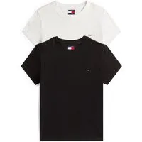 Tommy Jeans T-Shirt TJW 2PACK C-NECK TEE (Packung, 2-tlg., 2er) mit Logo-Stickerei