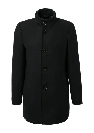s.Oliver BLACK LABEL - Outdoor-Mantel schwarz - Gr. - 50