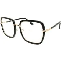 LUXXADA Sonnenbrille (PC Brille Damen Computerbrille Oversize Moderne Eckige Gläser, Blaulicht Filter Brille Quadratisch für Damen mit Brillenbeutel) Eckiges Großes Designer Gestell mit Anti Blue Light Gläser
