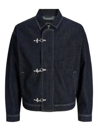 JACK&JONES - JJIFIREMAN CLASP JACKET AKM 387 LN ST Blue Denim - Gr. - L