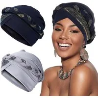 Zaewry Kopftuch Chemo Turban für Damen, Kopfbedeckung Beanie Mütze
