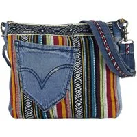 Sunsa Umhängetasche Nachhaltige Jeanstasche Umhängetasche Tasche Crossbody, mit abnehmbaren Schulterriemen, enthält recyceltes Material