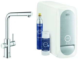 Grohe Blue Home Starter Kit 31539 auszb. Mousseur Bluetooth/WIFI L-Auslauf chrom, 31539000 31539000