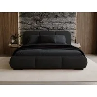 Compleo Polsterbett Wolkenbett, abgerundete Formen, Bouclé-Stoff, verschiedene Farben, TOPSELLER Stauraumbett MADE IN EU