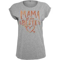 Youth Designz Print-Shirt Mama ist die Beste Damen T-Shirt Geschenk für Mutter zum Muttertag mit modischem Statement Spruch für Frauen