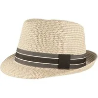 Breiter Strohhut Rollbarer Trilby mit UV-Schutz 50+