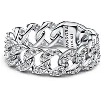 Pandora Silberring Kettenring für Silber Pavé