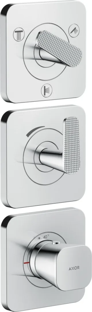 Hansgrohe Thermostat Modul 380/120 Unterputz FS Axor Citterio C 3 Verbr.Cubic chrom, 49711000 49711000