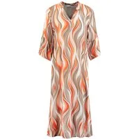 Key Largo Druckkleid WD SWIRL v-neck (1-tlg)