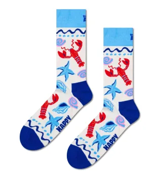happy socks - Seafood Sock Weiß - Gr. - 46