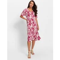 heine Jerseykleid Jersey-Kleid Kurzarm
