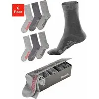 Bench. Socken Damen Herren Basic Socken für Freizeit und Alltag (Box, 6-Paar, in der Geschenkbox) in der praktischen Box mit verschiedenfarbigen Logos