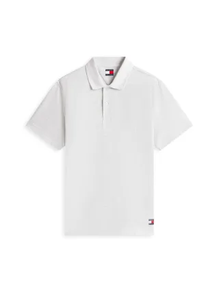 Tommy Jeans - Regular Fit Waffelstrick-Poloshirt grau - Gr. - XXL