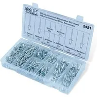 CCLIFE Blindniete Alu Blindnieten Sortiment Popnieten Set Pop Nieten, (420 St)