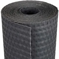 vidaXL Gartenzaun Balkonsichtschutz Dunkelgrau 300 x 90 cm Poly-Rattan, (1-St)