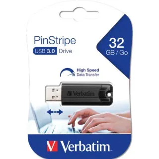 Verbatim Store n Go 32GB Pinstripe USB 3.0 black 49317