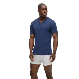 Boss - T-Shirt für Herren, V-Ausschnitt (3er-Pack) (Marine/Grau/Schwarz)