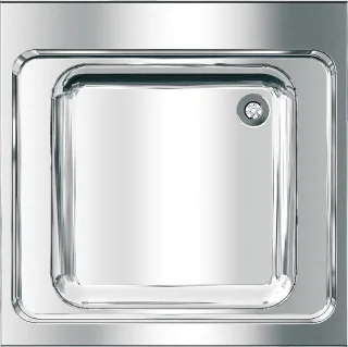 KWC Aquarotter Gewerbespüle, MAXIMA, Edelstahl, 700x432x700 mm, 2000057144 2000057144
