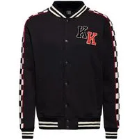 KingKerosin Collegejacke Los Angeles Supply Co. (1-St) Ärmel mit Checkerboard-Streifen
