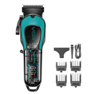 VGR V-692 Professional Hair Clipper 7000RPM Speed 4 Guide Combs 2000mAh Rechargeable Fast Charging Trimmer with LED Disp