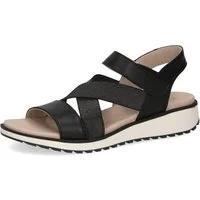 Caprice Keilsandalette, Riemchensandale, Sommerschuh, Bequemschuh mit Strasssteinchen