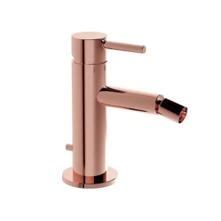 VitrA Origin Einhebel-Bidetmischer mit Ablaufgarnitur Höhe 15 cm Einlochmontage Kupfer Soft,A4255929 A4255929