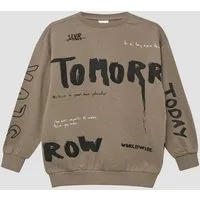 s.Oliver Sweatshirt Sweatshirt Oversized Sweatshirt mit All-over-Print