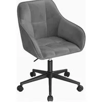 JEOBEST Bürostuhl Homeoffice Stuhl, SamtStuhl Höhenverstellbar Bürostuhl ergonomisch, (1 St) für Arbeitszimmer Schlafzimmer,bis 120kg