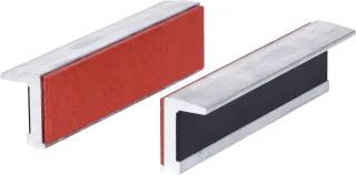 KS Tools Alu-Schraubstock-Schonbacken,Gummibesatz - 914.0091