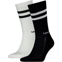 Levi's® Socken LEVIS REGULAR CUT SPORT STRIPE 2P (2-Paar, 2er Pack) mit auffälligen Streifen