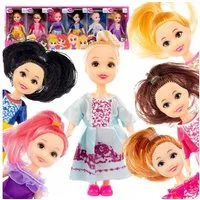 Kinderplay Dolls & Strollers Puppenhaus Puppenhaus Prinzessinnen Set – bewegliche Figuren – für Kinder – 6-tei, (Set)