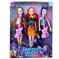 KPop Demon Hunters Babypuppe K-Pop Demon Hunters Puppen Set 3 Figuren Musik Licht 30 cm (3-tlg)