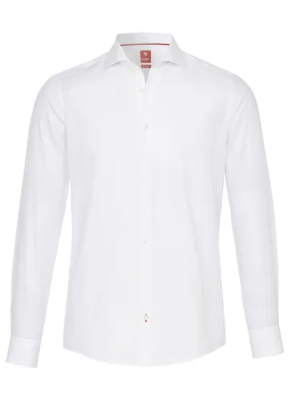 pure - PURE Hemd City slim fit Langarm weiss - Gr. - M