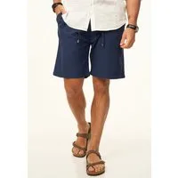 behype Chinoshorts für Herren als luftig leichte Sommershorts - Kurze Hose Leinen Shorts Bermuda im Regular-Fit für den Sommer