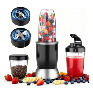 [EU Direct] Teendow BL916AB 1200W 2-In-1 Electric Smoothie Mixer Personal Blender Coffee Bean Grinder PortableJuice Cu
