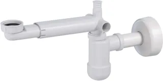Neuesbad TELESCOPIC Waschbecken, Weiß, SPACE SAVER NB1DENHC633K1