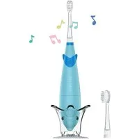 AILORIA Elektrische Kinderzahnbürste BUBBLE BRUSH Kinder-Schallzahnbürste, Schallzahnbürste in buntem Design, LED & Musik für Kinder