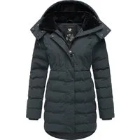 Ragwear Kurzmantel Ashanta Wasserdichter Winterparka mit gefütterter Kapuze