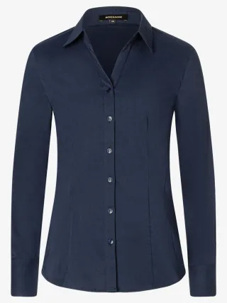 MORE & MORE - Businessbluse blau - Gr. - 36