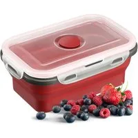 WESTMARK Vorratsdose Faltbar, praktische Lunchbox, zur Aufbewahrung von Wurst und Käse, PP, Silikon